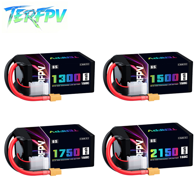 Drone Battery 3S - TERFPV Lipo-Akku 6S 22,2V 1300/1500/1750/2150mAh 150C