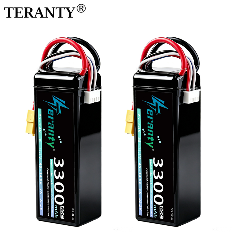 Drone Battery 3S - TERANTY 4S 3300mAh Lipo-Akku 14,8V 60C
