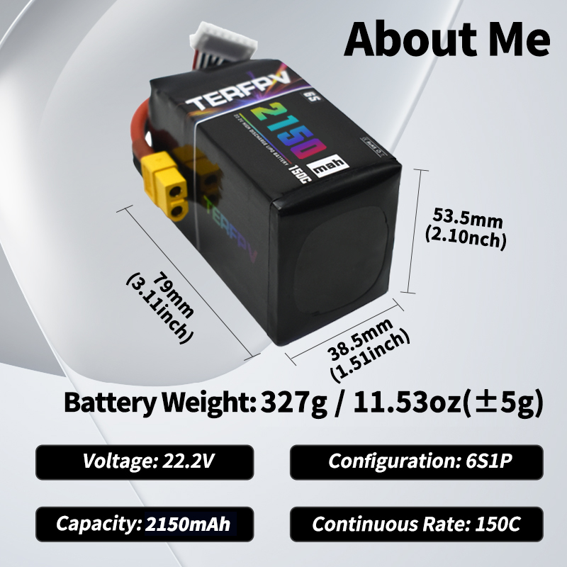 TERFPV Lipo-Akku 6S 22,2V 1300 – Drone Battery 3S Bewertung und Preis